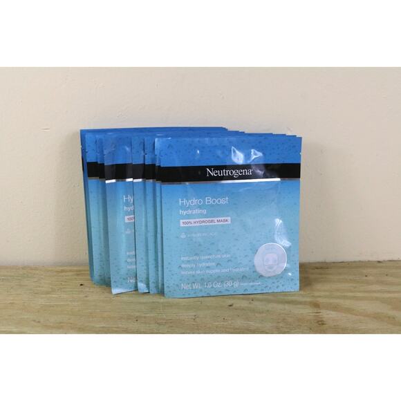 New Neutrogena 12 Hydro Boost Hydrating 100% Hydrogel Face Masks